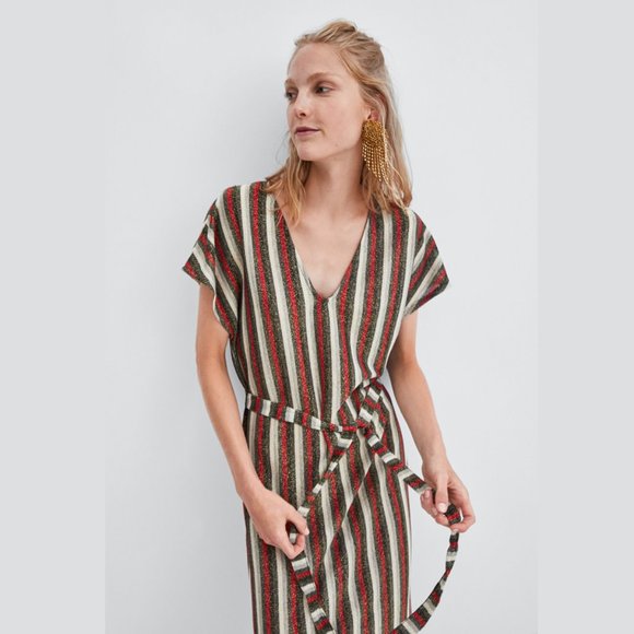 Zara Dresses & Skirts - LAST ONE!!! ZARA Striped Textured Midi Dress